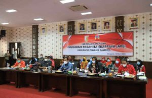 Pemkab Tuba Beserta Jajaran Kementrian PP.PA Adakan Verifikasi APE Secara Virtual