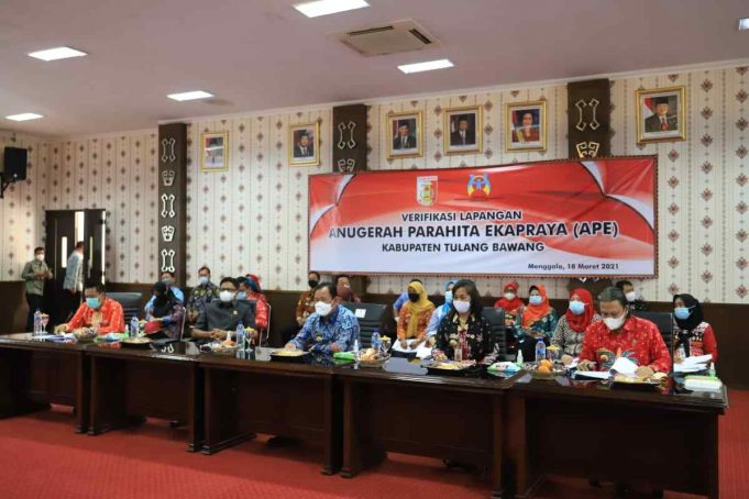 Pemkab Tuba Beserta Jajaran Kementrian PP.PA Adakan Verifikasi APE Secara Virtual