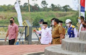 Wapres K.H. Ma’ruf Amin dan Gubernur Arinal Berkeliling Tinjau Bendungan Way Sekampung, Progres Pembangunan Capai 92,33% dan Ditargetkan Selesai Juli 2021