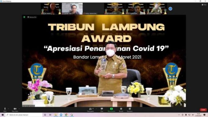 Gubernur Arinal Raih “Indonesia’s Best Pandemic Handling” dalam Ajang Tribun Lampung Awards 2021