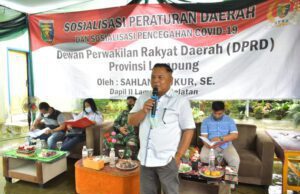 Anggota DPRD, Sahlan Syukur Langsungkan Sosper Adaptasi Kebiasaan Baru