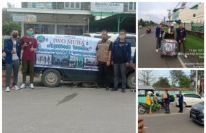 Ramadhan Penuh Berkah, PD IWO serta AMIR Muba Bagikan Takjil dan Sembako
