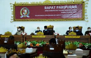 DPRD Gelar Rapat Paripurna Agenda Penyampaian LKPJ Pemkab Tubaba Tahun 2020