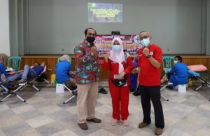 Perbanyak Stok di UTD, RSUDAM Lampung dengan Komunitas Wedus Gembel Gelar Donor Darah