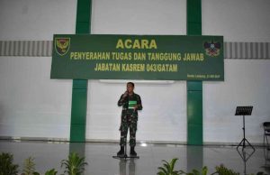 Danrem 043/Gatam Pimpin Penyerahan Tugas dan Tanggung Jawab Kasrem 043/Gatam