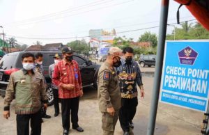 Tim Monitoring PPKM yang Dibentuk Gubernur Arinal Pantau Penanganan Pencegahan Covid-19 di Pesawaran dan Lampung Selatan