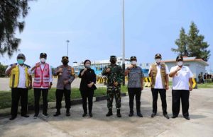 Sambut Ketua DPR RI Puan Maharani, Kapolri dan Para Menteri di Pelabuhan Bakauheni, Gubernur Arinal Sampaikan Kesiapan Lampung dalam Pengendalian Transportasi Menghadapi Idul Fitri 1442 H