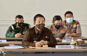 Gubernur Lampung Arinal Djunaidi Lakukan Rapat Koordinasi Penegakan Disiplin Protokol Kesehatan Jelang Hari Raya Lebaran