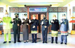 Walikota dan Wakil Walikota Metro Ikuti Upacara Peringatan Hari Lahir Pancasila Secara Virtual