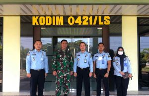 Ka Lapas Kelas II Kalianda Berkunjung ke Makodim 0421/LS