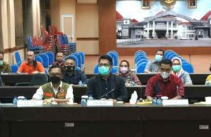 Pemkab Lamsel Ikuti Rakor Evaluasi Pelaksanaan PPKM Mikro Secara Virtual