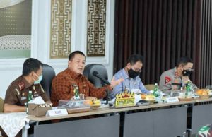 Gubernur Arinal Pimpin Rakor Evaluasi Perkembangan Pelaksanaan PPKM Mikro di Provinsi Lampung