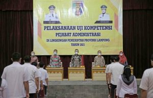 Uji Kompetensi Pejabat Administrasi di Lingkungan Pemprov Lampung, Gubernur Arinal Minta ASN Jaga Amanah dan Terus Tingkatkan Kompetensi