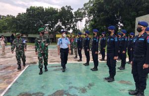 Upacara Pembukaan Pelatihan Bintalsik Kepada Pegawai Lapas di Lapangan Parikesit Makodim 0421/LS