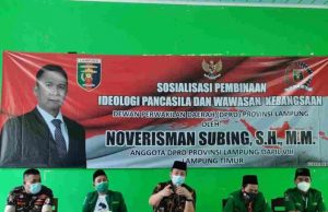 Noverisman Subing Sosialisasikan Pembinaan Idiologi Pancasila dan Wawasan Kebangsaan
