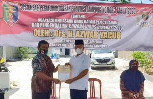 Drs.H. Azwar Yacub Sosialisasi Perda No.3 Tahun 2020 ke Masyarakat Kecamatan Korpri