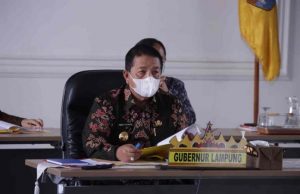 Gubernur Lampung Ikuti Rakornas Pengawasan Intern Pemerintah Tahun 2021