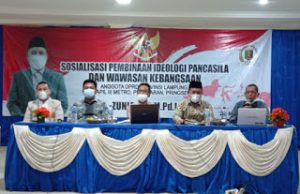 DPRD Lampung Lakukan Sosialisasi Pembinaan Ideologi Pancasila di Pringsewu