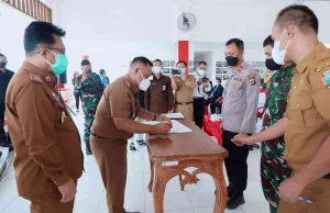 Pemkab Lamsel Lakukan MoU Bersama dengan Kepolisian Resor Lamsel, KODIM 0421 Lamsel dan Perguruan Tinggi Lampung