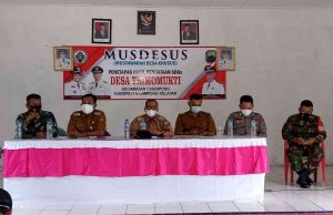Danramil Sidomulyo Ikuti Penyuluhan Tentang Bahaya Covid 19