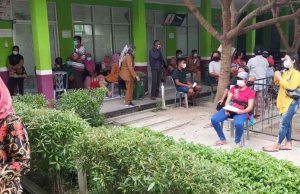 Pelaksanaan Vaksinasi UPT Puskes Rawat Inap Bumidaya Kec. Palas Kabupaten Lampung Selatan.