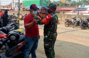 Koramil 421-06/Natar Kembali Giatkan Prokes dan Himbauan kepada Warga