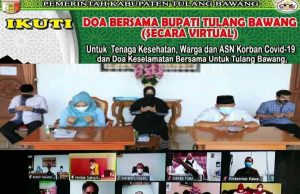 Didampingi Sekda, Bupati Tuba Gelar Do’a Bersama Secara Virtual
