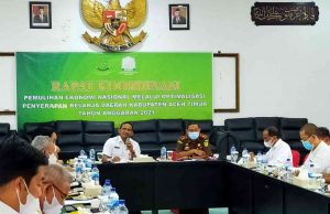 Bupati Rocky Hadiri Rapat Koordinasi dengan Kejaksaan Negeri Aceh Timur