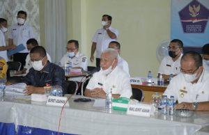 Bupati H. Surya Pimpin Rapat Diskusi Tindak Lanjut PPKM Berbasis Mikro Tentang Pengendalian Penyebaran COVID-19 di Asahan