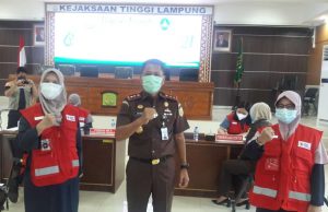 Bekerjasama dengan PMI, Kejati Lampung Gelar Donor Darah