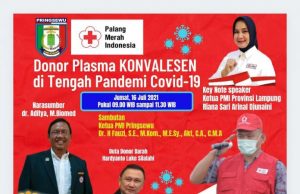 Wakil Bupati Pringsewu Ajak ASN TNI POLRI Donor Darah Konvalesen