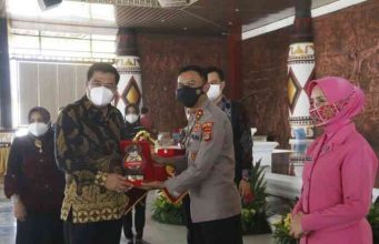 Bupati Musa Ahmad Sambut Kapolres Baru Lampung Tengah