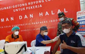 CCEP Indonesia Gelar Pelayanan Vaksinasi Gotong Royong Plus For Community di Kabupaten Seluma