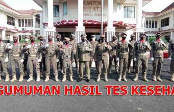 Pengumuman Hasil Tes Kesehatan Penerimaan THLS Satpol PP Kabupaten Lampung Selatan Tahun 2021