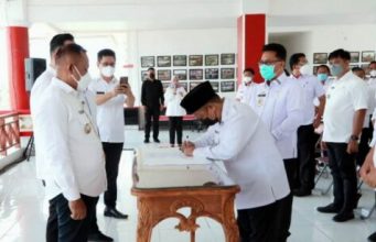 Komitmen Anti Korupsi, Kepala OPD se-Lampung Selatan Tandatangani Pakta Integritas