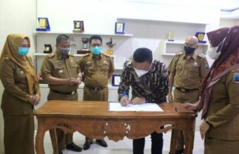 BPKAD Lamsel dan PT Bank Lampung KC Kalianda Teken Kerja Sama