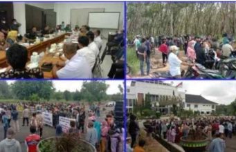 Masyarakat 5 Keturunan Gelar Aksi Unjuk Rasa di Gedung DPRD Tubaba Untuk Menyampaikan Aspirasi