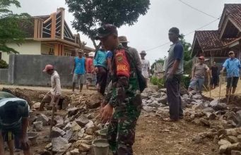 Kegiatan Karya Bhakti, Pembuatan Talut 100 M di Desa Karang Anyar