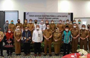 Sekdaprov Buka Forum Advokasi Komitmen Pemda dan Lintas Sektor Tingkat Provinsi Lampung