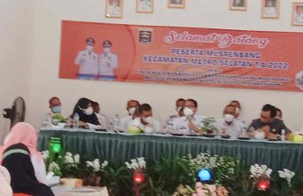 Musrenbag Rencana Pembangunan Kecamatan Metro Selatan