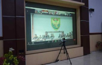 Danrem 043/Gatam Ikuti Rakor Via Vidcon Bersama Pangdam II/Sriwijaya