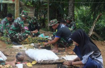 Anggota Satgas TMMD ke-113 Mulai Membawa Perubahan di Tengah Lingkungan Masyarakat