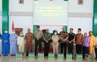 Korem 043/Gatam Selenggarakan Komsos Dengan Keluarga Besar TNI TA.2022