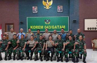 Danrem 043/Gatam Brigjen TNI Ruslan Effendy, S.I.P, Sambut Kunjungan Peserta Sespimti Polri Dikreg Ke 31 Tahun 2022
