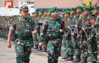 Pangdam II/Sriwijaya Berangkatkan Satgas Pamtas RI PNG Sektor Utara Tahun 2022