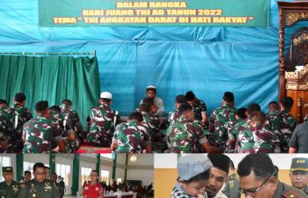 Peringati Hari Juang TNI AD 2022, Korem 043/Gatam Gelar Baksos dan Do’a Bersama
