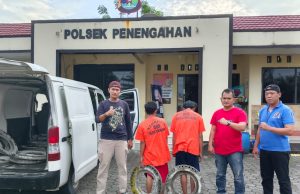 Dua Pelaku Pencurian Plat Besi Perusahaan Di Tangkap Polsek Penengahan