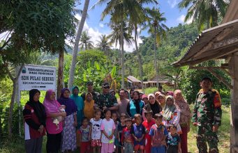 Bakti Sosial, Dandim 0421/LS Sambangi Penduduk Pulau Sebuku