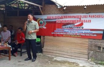 Kunjung Dapil II Palas, Suhar Pujianto Paparkan Ideologi Pancasila Dan Wawasan Kebangsaan