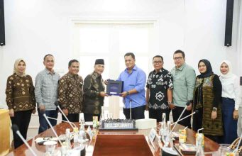 Pj Bupati Apriyadi Terima Audiensi Media Indonesia